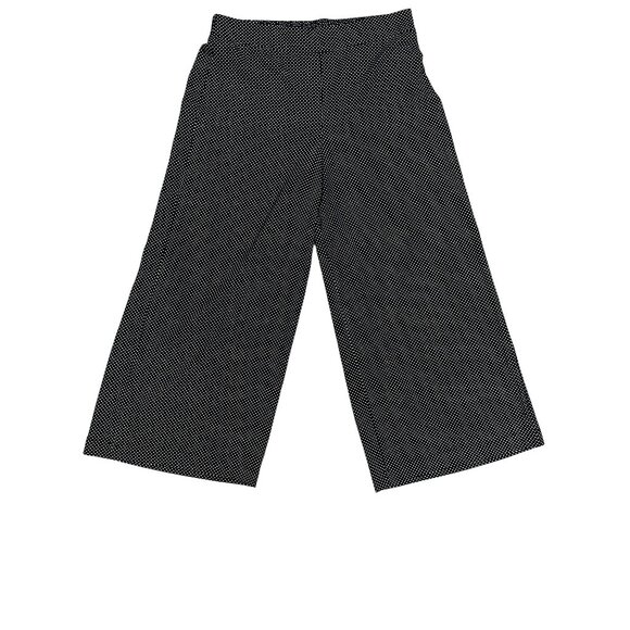 Adrianna Papell LG Polka Dot Culotte Pants Retro Wide Leg Trousers Chic Goucho - Picture 2 of 10